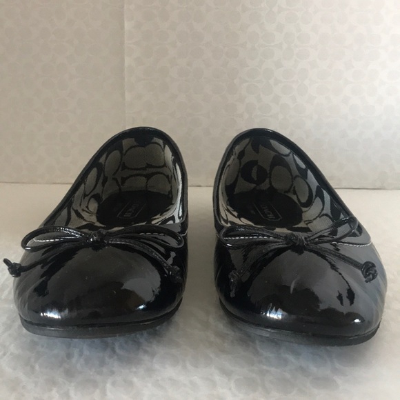 Coach (#Q163) Lonnie patent leather Ballet Flats - Picture 2 of 8